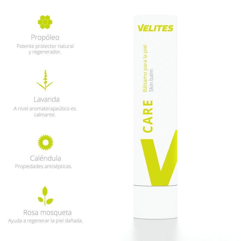 ingredientes Bálsamo Care Stick velites
