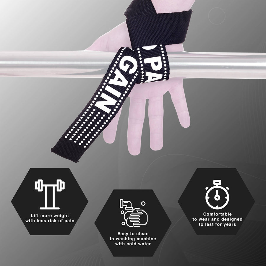 Straps de halterofilia Elitex Training - Negro