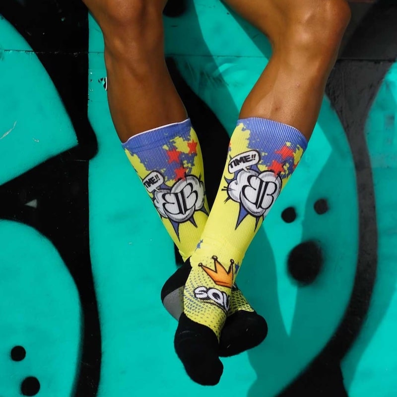 calcetines banbroken yellow