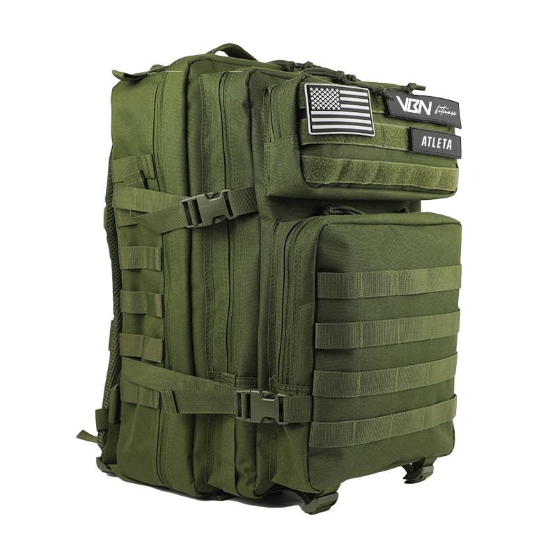 mochila crossfit verde v1 45l vbn fitness