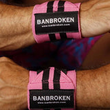 munequeras elasticas banbroken rosa