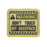 Parche Don't touch my backpack