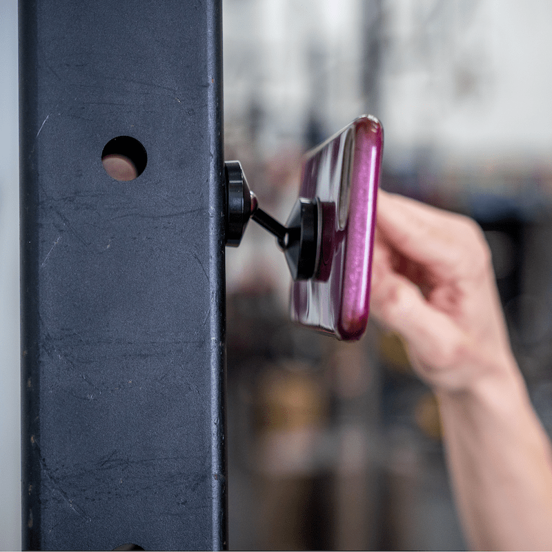 soporte magnetico movil para colocar en rack velites